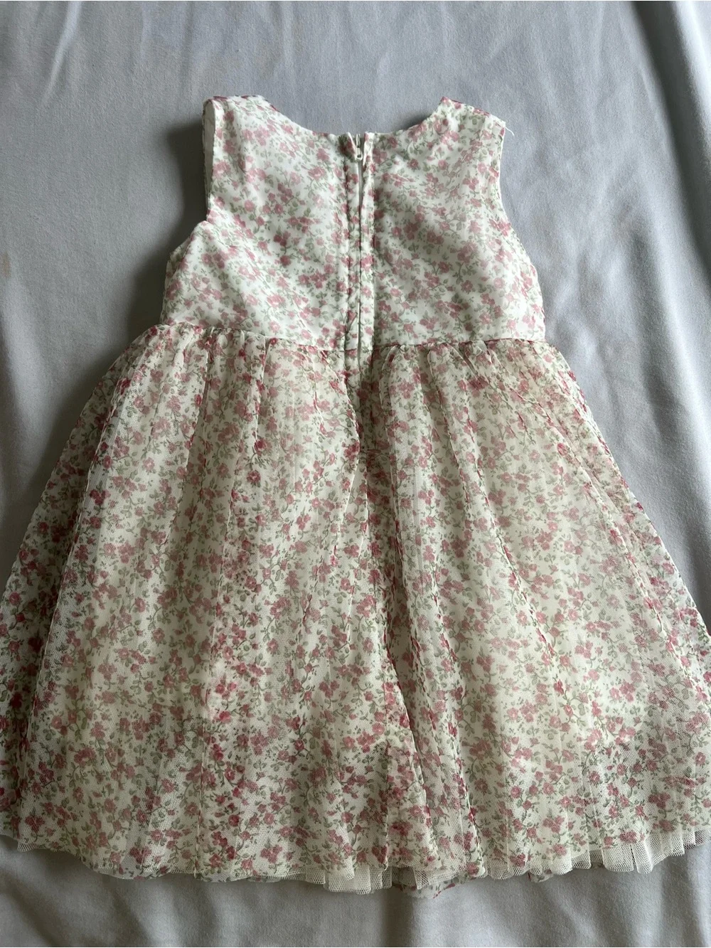 Popatu Pink and Cream Floral Party Dress